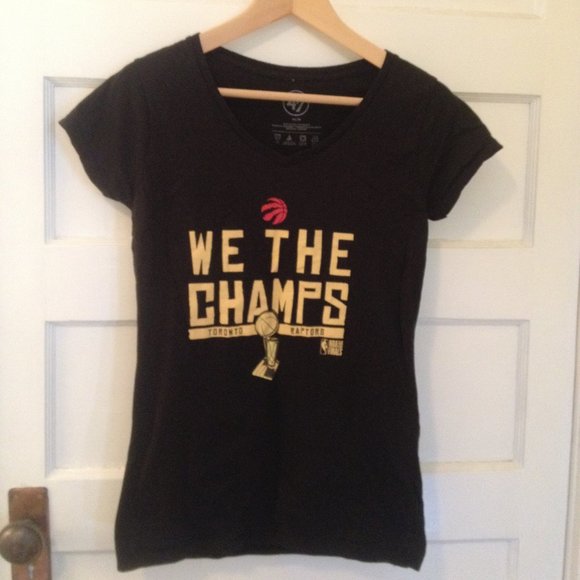 We the Champs Raptors black cotton tee  - size M - Picture 1 of 3